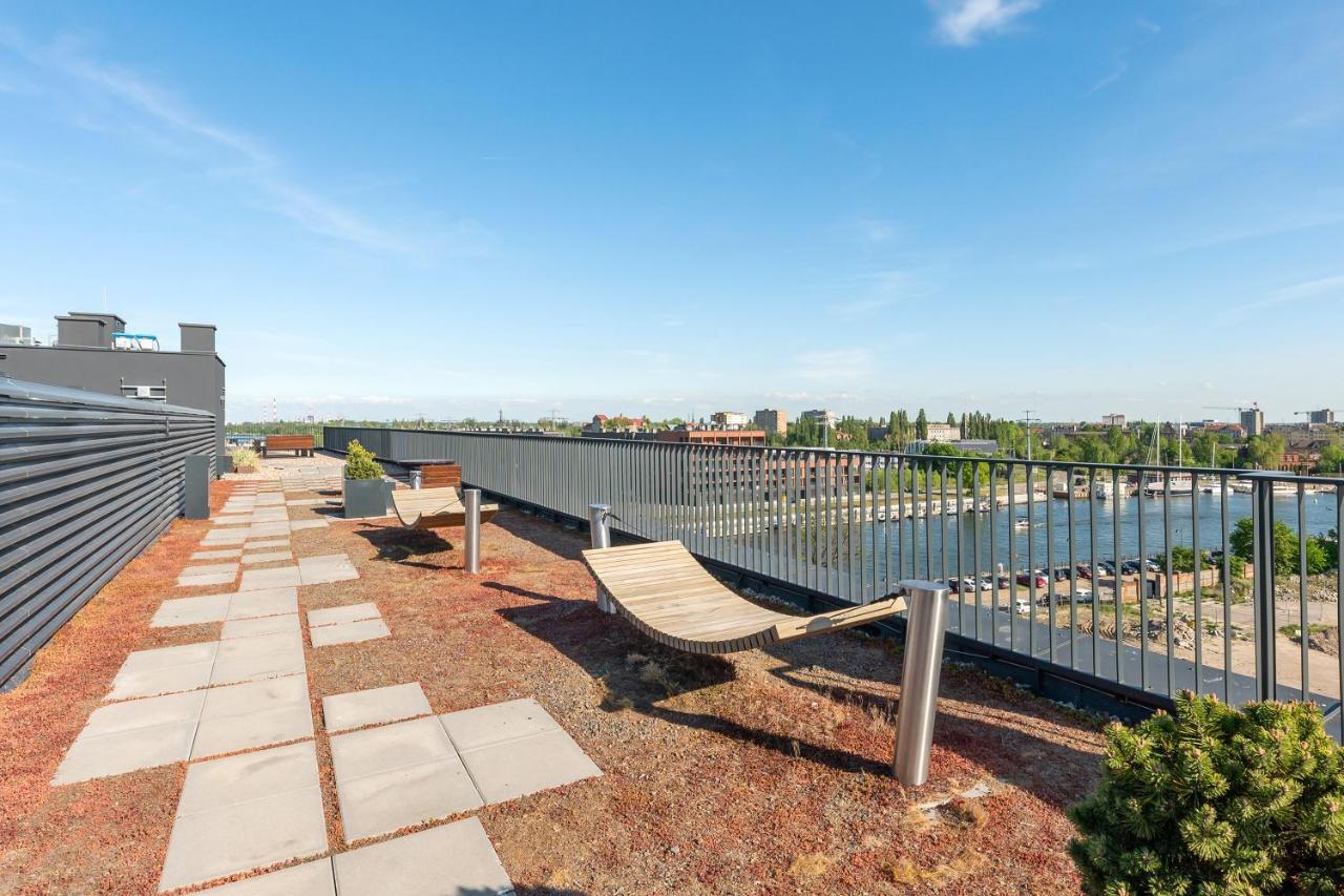 Chlebova - Riverside View Terrace, Free Parking, Gym & Kidsplay By Downtown Apartments 格但斯克 外观 照片