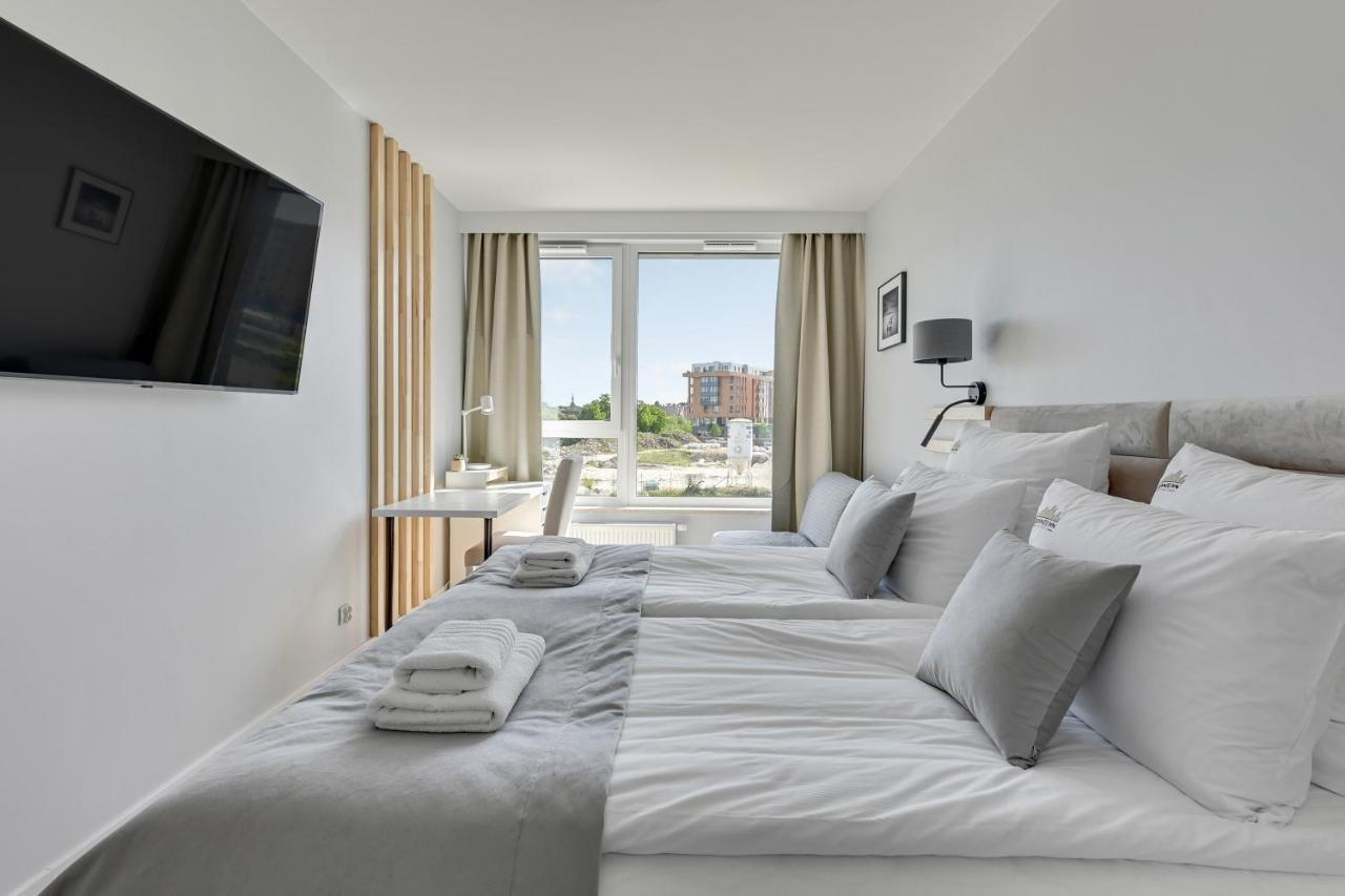 Chlebova - Riverside View Terrace, Free Parking, Gym & Kidsplay By Downtown Apartments 格但斯克 外观 照片