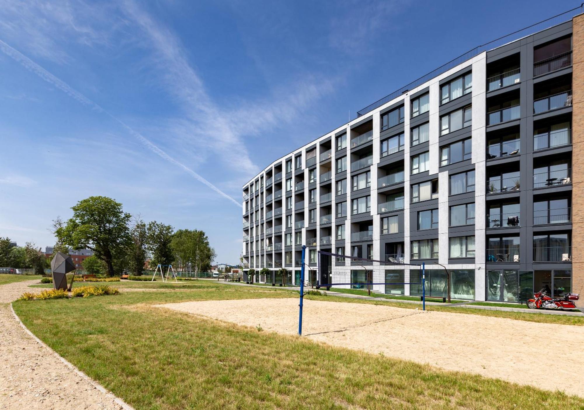 Chlebova - Riverside View Terrace, Free Parking, Gym & Kidsplay By Downtown Apartments 格但斯克 外观 照片