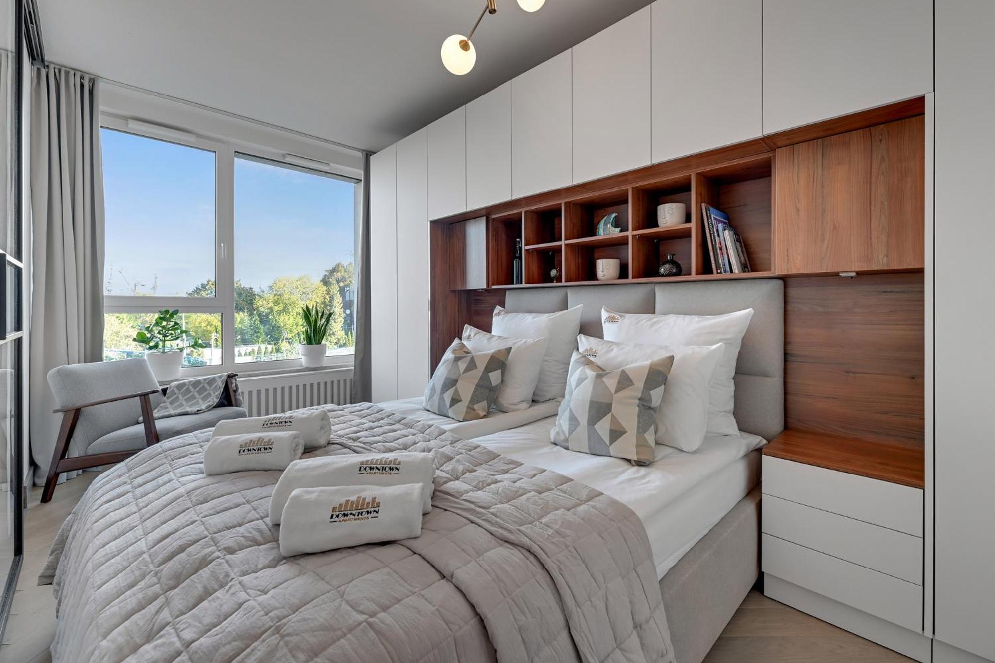 Chlebova - Riverside View Terrace, Free Parking, Gym & Kidsplay By Downtown Apartments 格但斯克 外观 照片