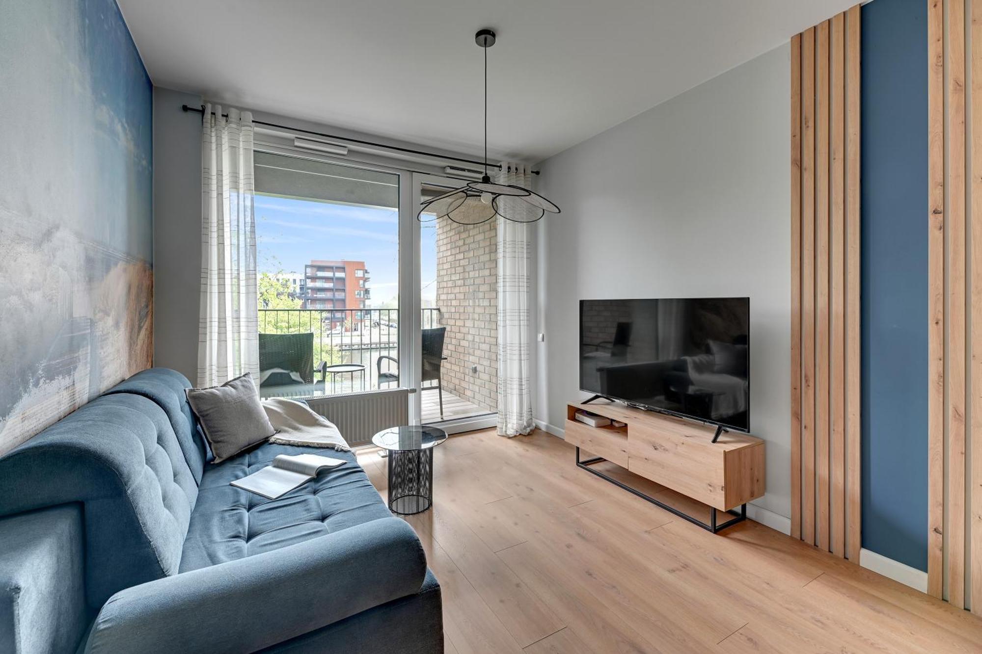 Chlebova - Riverside View Terrace, Free Parking, Gym & Kidsplay By Downtown Apartments 格但斯克 客房 照片