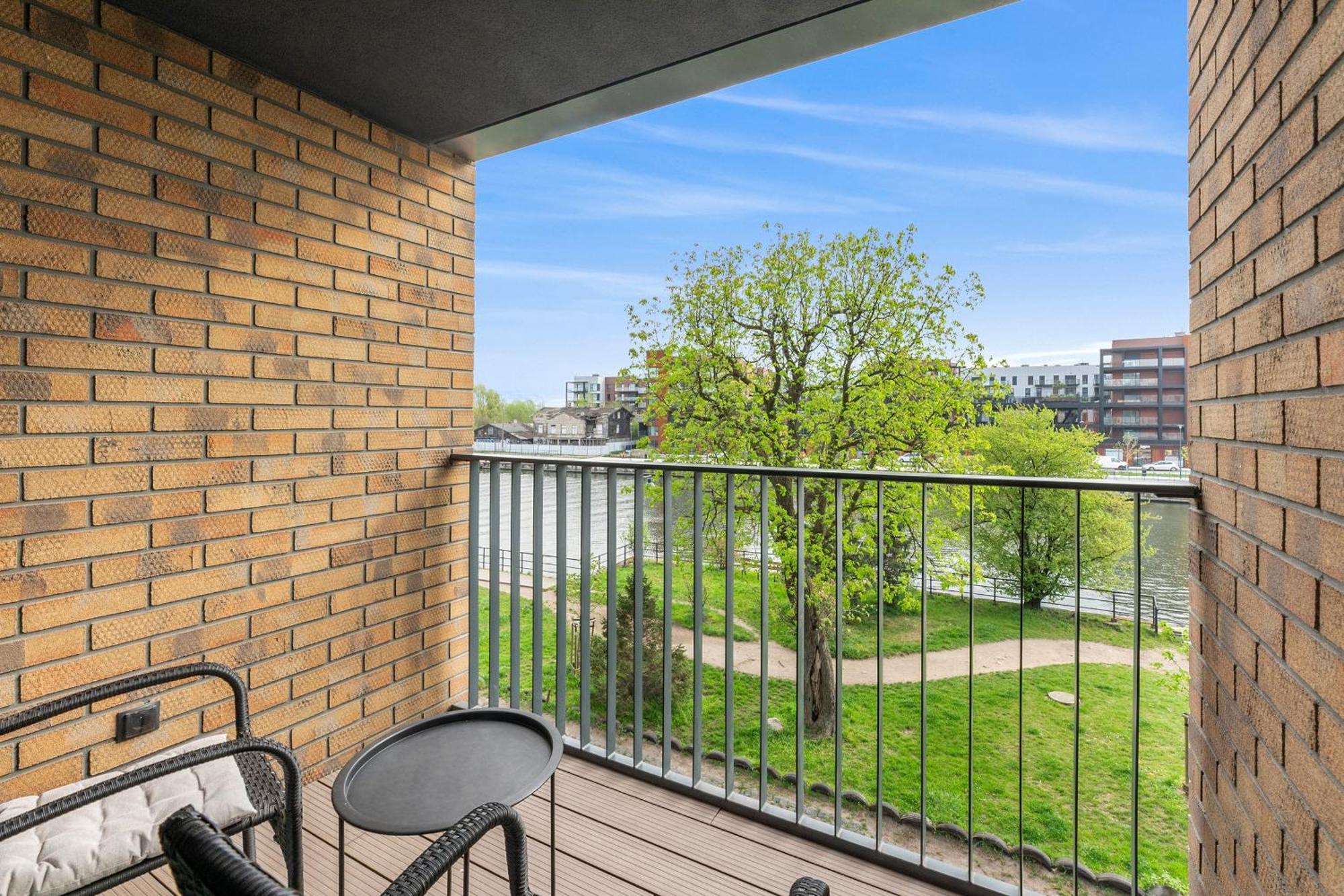 Chlebova - Riverside View Terrace, Free Parking, Gym & Kidsplay By Downtown Apartments 格但斯克 外观 照片